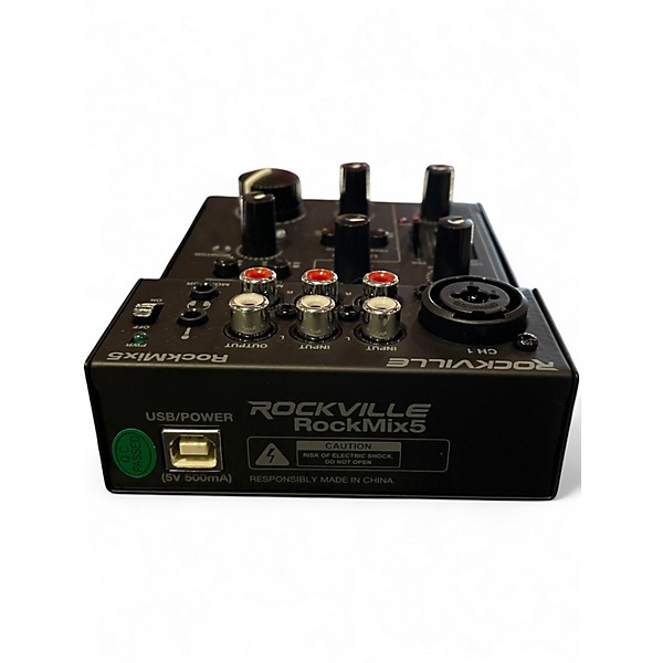Used Rockville ROCKMIX 5 Powered Mixer