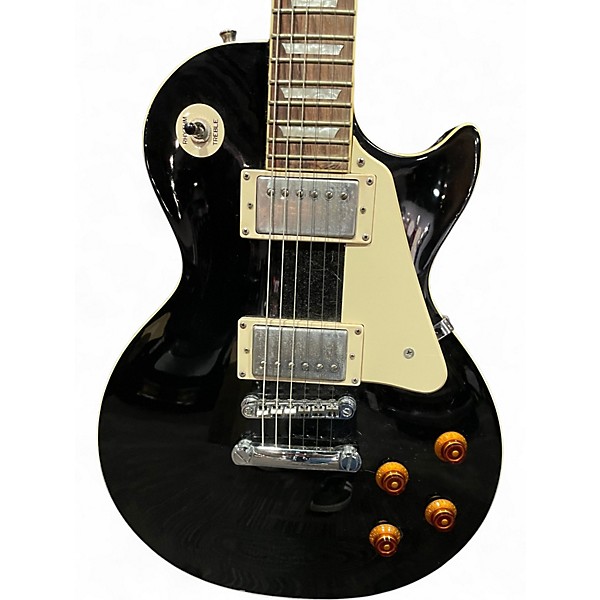 Used Epiphone Les Paul Standard Ebony Solid Body Electric Guitar
