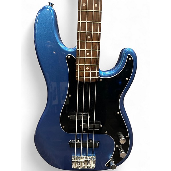 Used Squier Precision Bass Blue Electric Bass Guitar