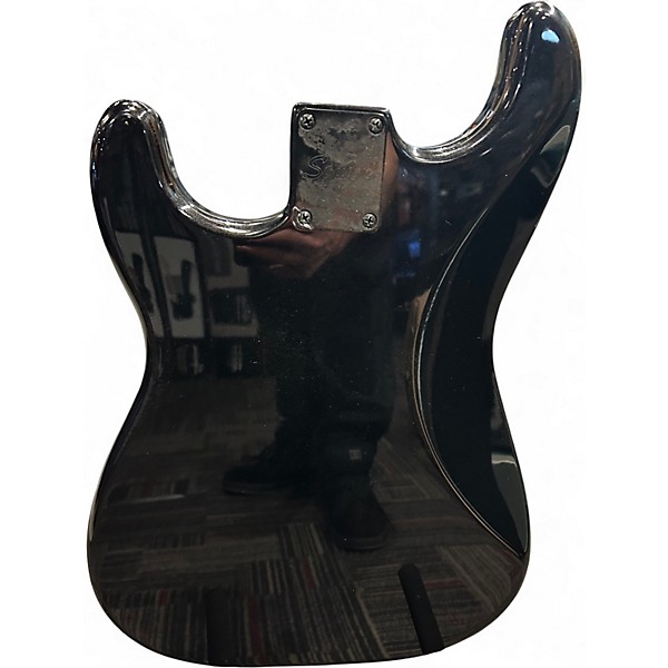 Used Squier Standard Stratocaster Black Solid Body Electric Guitar