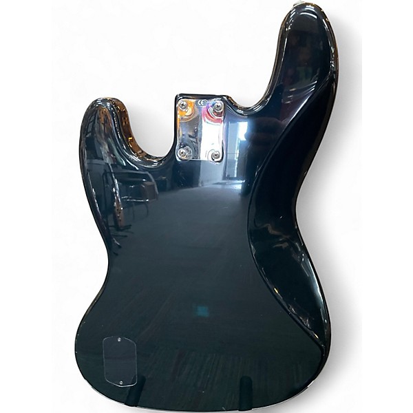 Used 2016 Fender Deluxe Active Jazz Bass Black Electric Bass Guitar Black Electric Bass Guitar