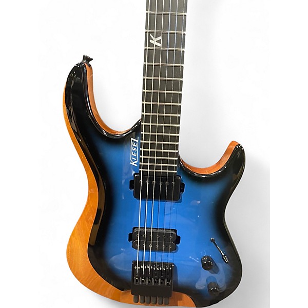 Used Kiesel OSIRIS 6 Blue Burst Solid Body Electric Guitar