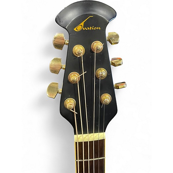 Used Ovation CS257 Celebrity Black Acoustic Electric Guitar