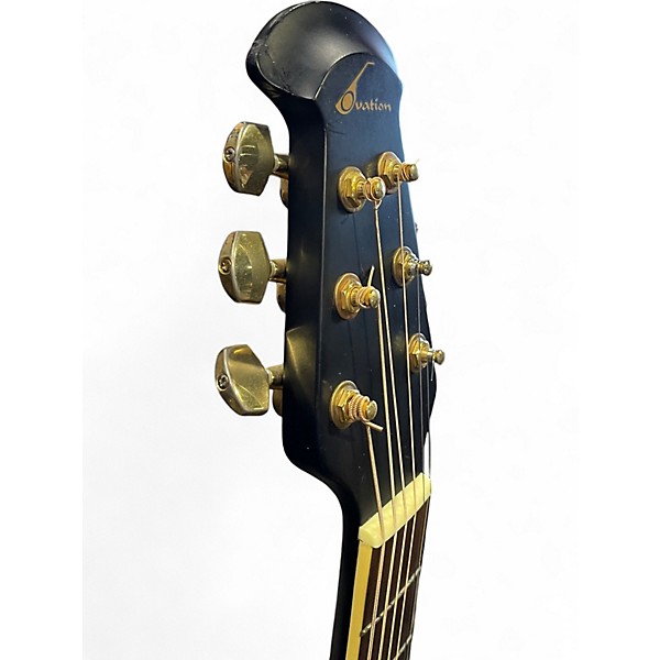 Used Ovation CS257 Celebrity Black Acoustic Electric Guitar