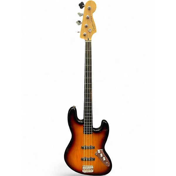 Used Squier Vintage Modified Jazz Bass 2 Color Sunburst Electric Bass Guitar