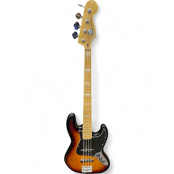 Used Squier Vintage Modified Jazz Bass 2 Color Sunburst Electric Bass Guitar