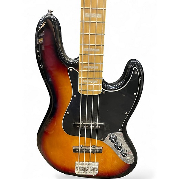 Used Squier Vintage Modified Jazz Bass 2 Color Sunburst Electric Bass Guitar