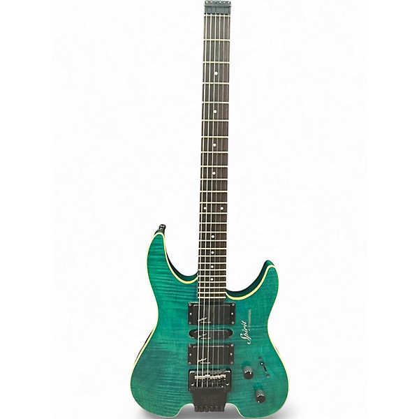 Used Steinberger Spirit GU7R Trans Green Solid Body Electric Guitar