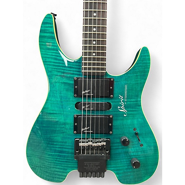 Used Steinberger Spirit GU7R Trans Green Solid Body Electric Guitar