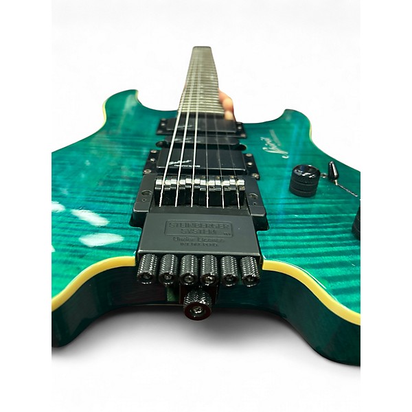 Used Steinberger Spirit GU7R Trans Green Solid Body Electric Guitar
