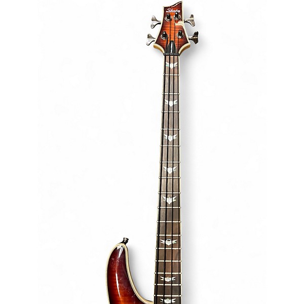 Used Schecter Guitar Research Omen Extreme 4 String burst* Electric Bass Guitar