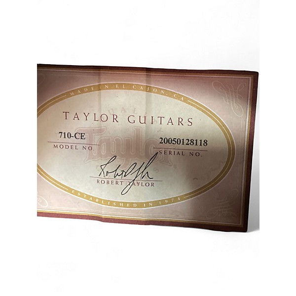 Used Taylor 710CE Natural Acoustic Electric Guitar