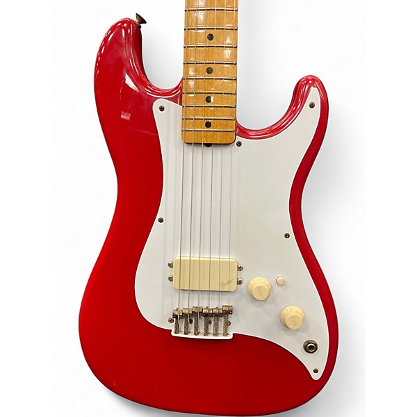 Used Fender Bullet H1 Red Solid Body Electric Guitar