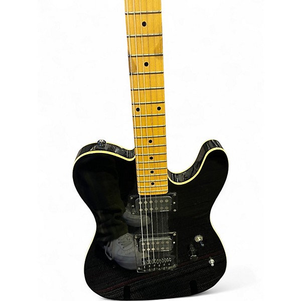 Used Schecter Guitar Research Diamond Series PT Blackjack Black Solid Body Electric Guitar