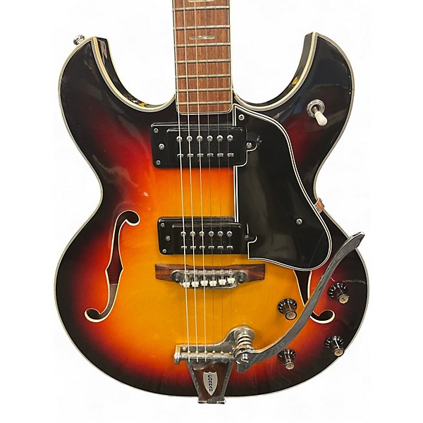 Used Conrad 40080 2 Color Sunburst Hollow Body Electric Guitar