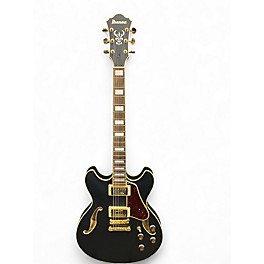 Used Ibanez AS73G Satin Black Hollow Body Electric Guitar