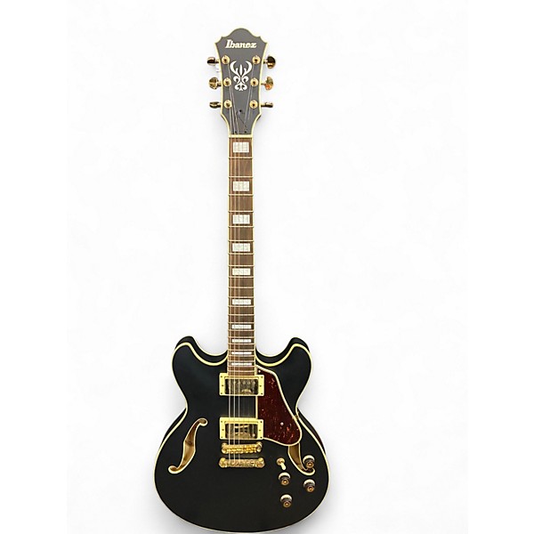 Used Ibanez AS73G Satin Black Hollow Body Electric Guitar