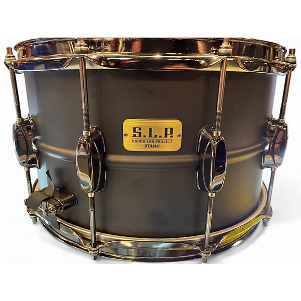 Used TAMA 14in SLP BIG BLACK STEEL SNARE Black Drum