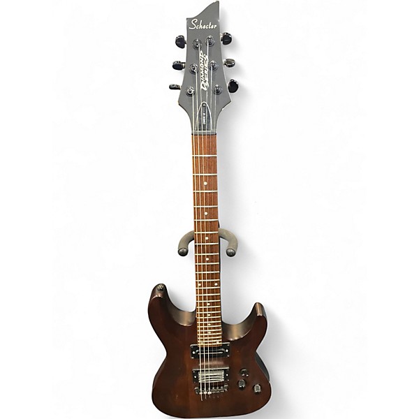 Used Schecter Guitar Research Omen 6 Brown Solid Body Electric Guitar