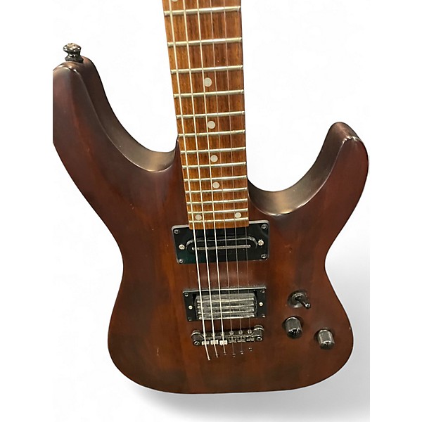 Used Schecter Guitar Research Omen 6 Brown Solid Body Electric Guitar