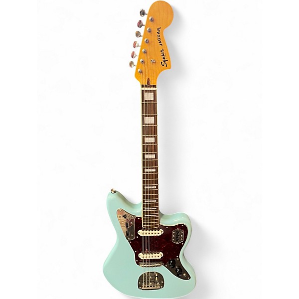 Used Squier Classic Vibe Jaguar Daphne Blue Solid Body Electric Guitar