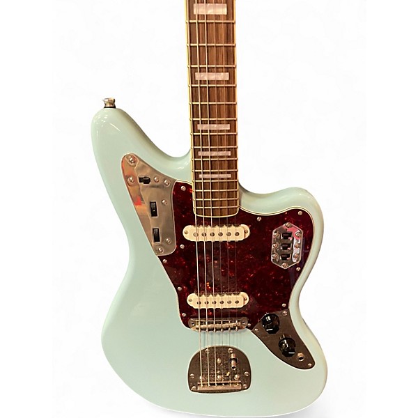 Used Squier Classic Vibe Jaguar Daphne Blue Solid Body Electric Guitar