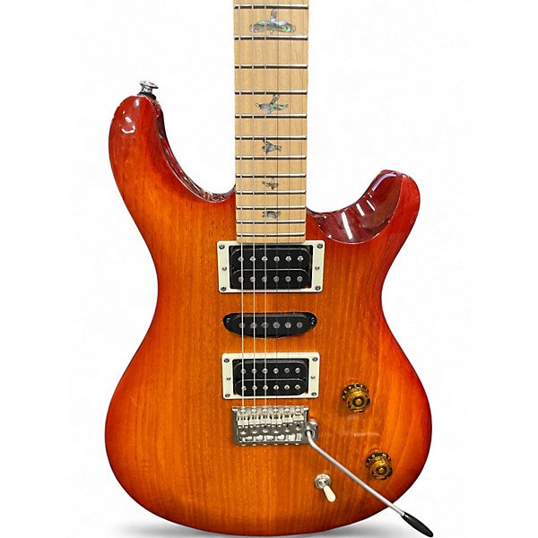 Used PRS SE Swamp Ash Special CHERRY BUSRT Solid Body Electric Guitar