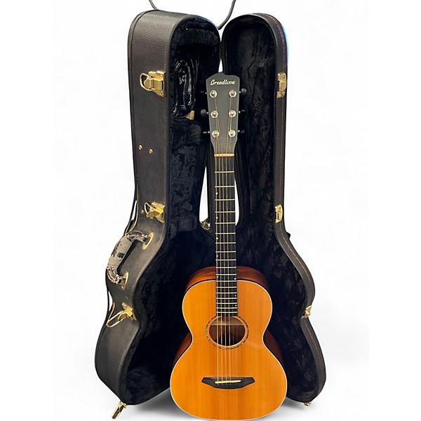 Used Breedlove Premier Parlor Natural Acoustic Electric Guitar
