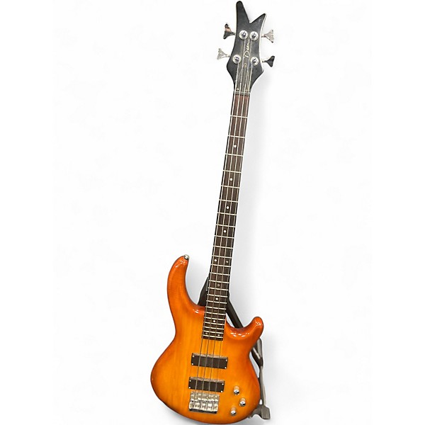 Used Dean 4 STRING 2 Tone Sunburst Electric Bass Guitar