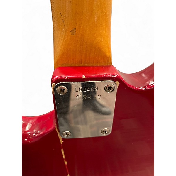 Vintage 1965 Fender MUSTANG RED Solid Body Electric Guitar