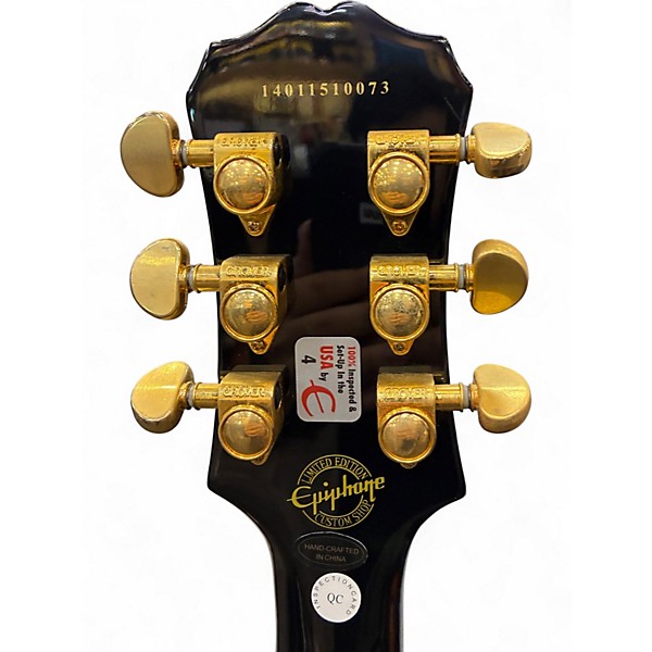 Used Epiphone Les Paul Custom Pro Cream Solid Body Electric Guitar