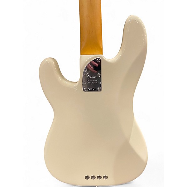 Used Fender American Professional II Precision Bass Vintage White Electric Bass Guitar