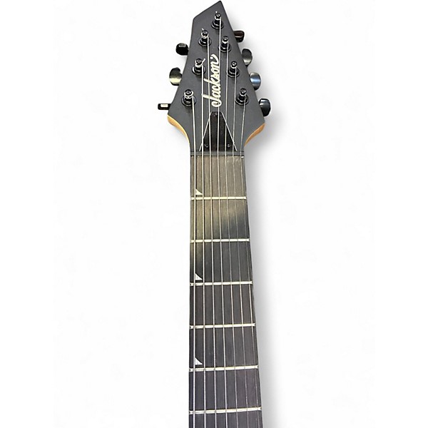Used Jackson JS22-7 Dinky 7 String Black Solid Body Electric Guitar