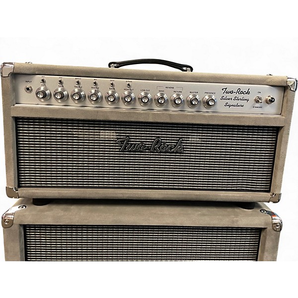 Used Two Rock Silver Sterling 100/50 Head and 2x12 Cabinet Guitar Stack