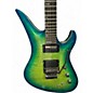 Used Schecter Guitar Research BlackJack SLS Avenger FR-S Aquaburst Solid Body Electric Guitar