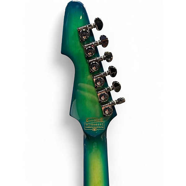 Used Schecter Guitar Research BlackJack SLS Avenger FR-S Aquaburst Solid Body Electric Guitar
