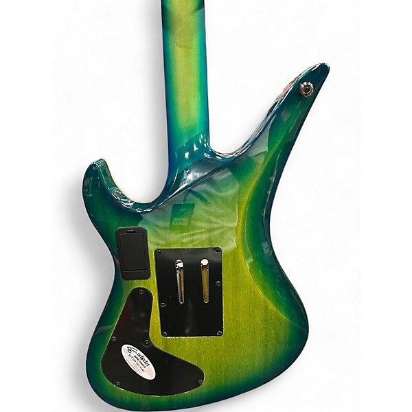 Used Schecter Guitar Research BlackJack SLS Avenger FR-S Aquaburst Solid Body Electric Guitar