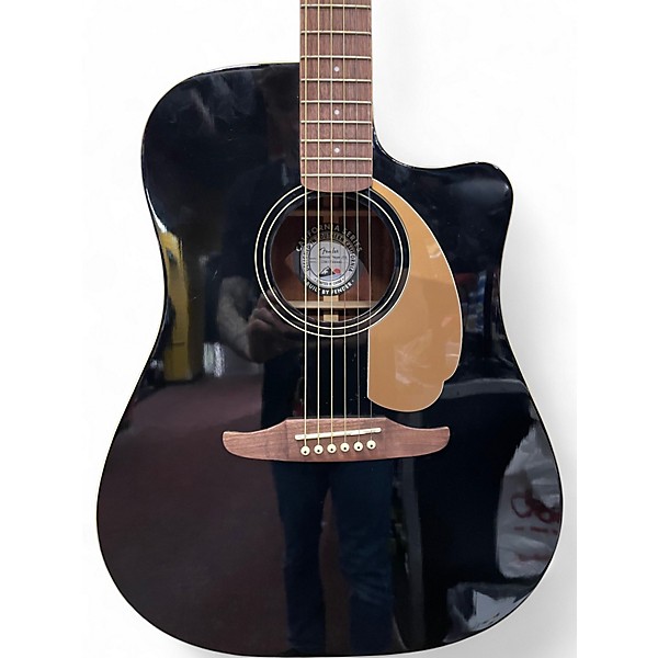 Used Fender Redondo Black Acoustic Electric Guitar