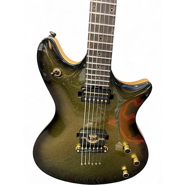 Used Schecter Guitar Research tempest 50th anniversary gold burst Solid Body Electric Guitar
