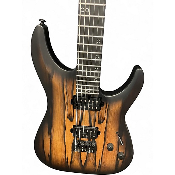 Used Schecter Guitar Research C1 PALE MOON NATURAL SATIN BLACK BURST Solid Body Electric Guitar