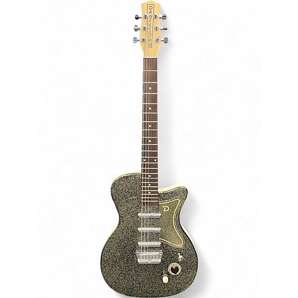 Used Danelectro '56 U3 Reissue Silver Sparkle Solid Body Electric Guitar
