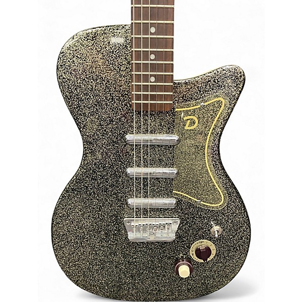 Used Danelectro '56 U3 Reissue Silver Sparkle Solid Body Electric Guitar