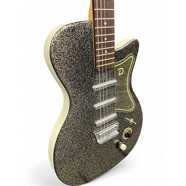 Used Danelectro '56 U3 Reissue Silver Sparkle Solid Body Electric Guitar