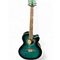 Used Ibanez AEL1512E Teal Burst 12 String Acoustic Electric Guitar