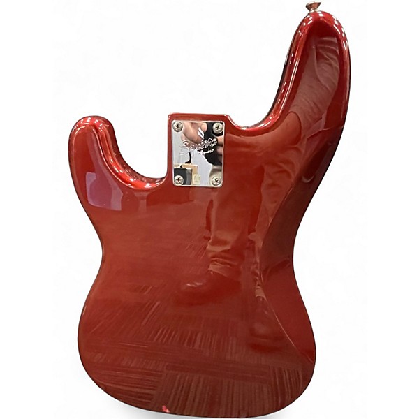 Used Squier Affinity Precision Bass Red Electric Bass Guitar