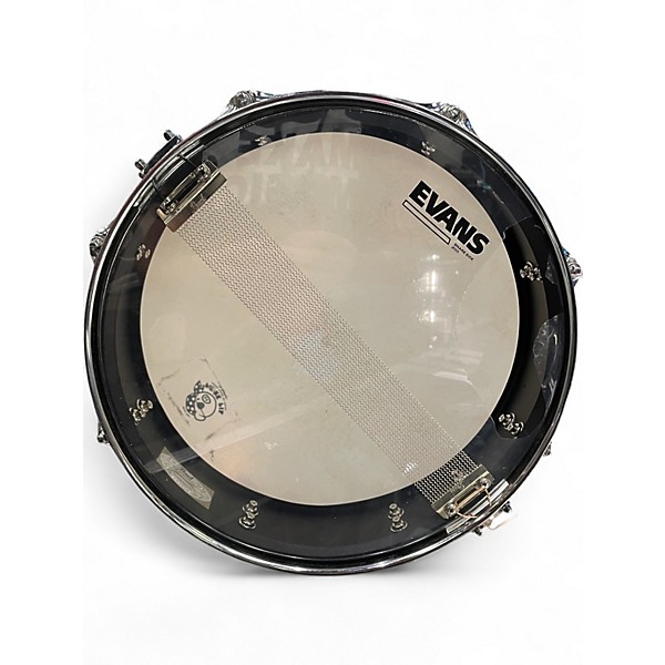 Used Pearl 13in PICCOLO STEEL SNARE BLACK Drum