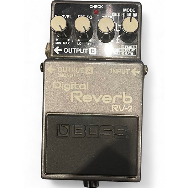 Used BOSS RV2 Digital Reverb Effect Pedal