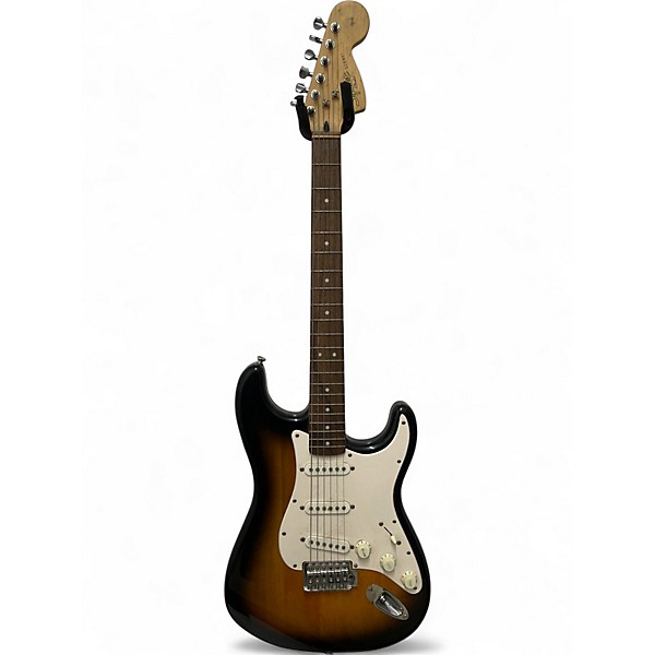 Used Squier Standard Stratocaster 2 Color Sunburst Solid Body Electric Guitar