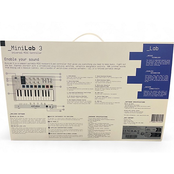 Used Arturia Minilab 3 MIDI Controller