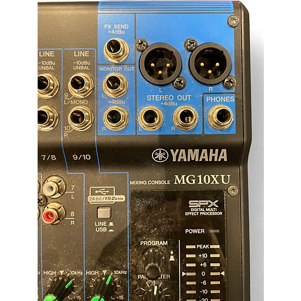 Used Yamaha MG10XU 10 Channel Mixer with Effects Unpowered Mixer